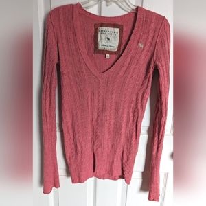 A&F Light Pink Sweater. Sz L